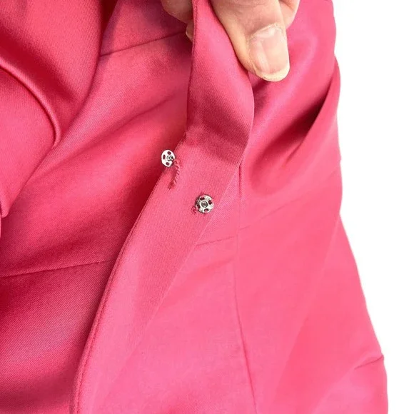 Tahari Pink Satin Dress Womens Size 10‎ NWT Spaghetti Strap Barbiecore Dress D52 - Picture 11 of 14